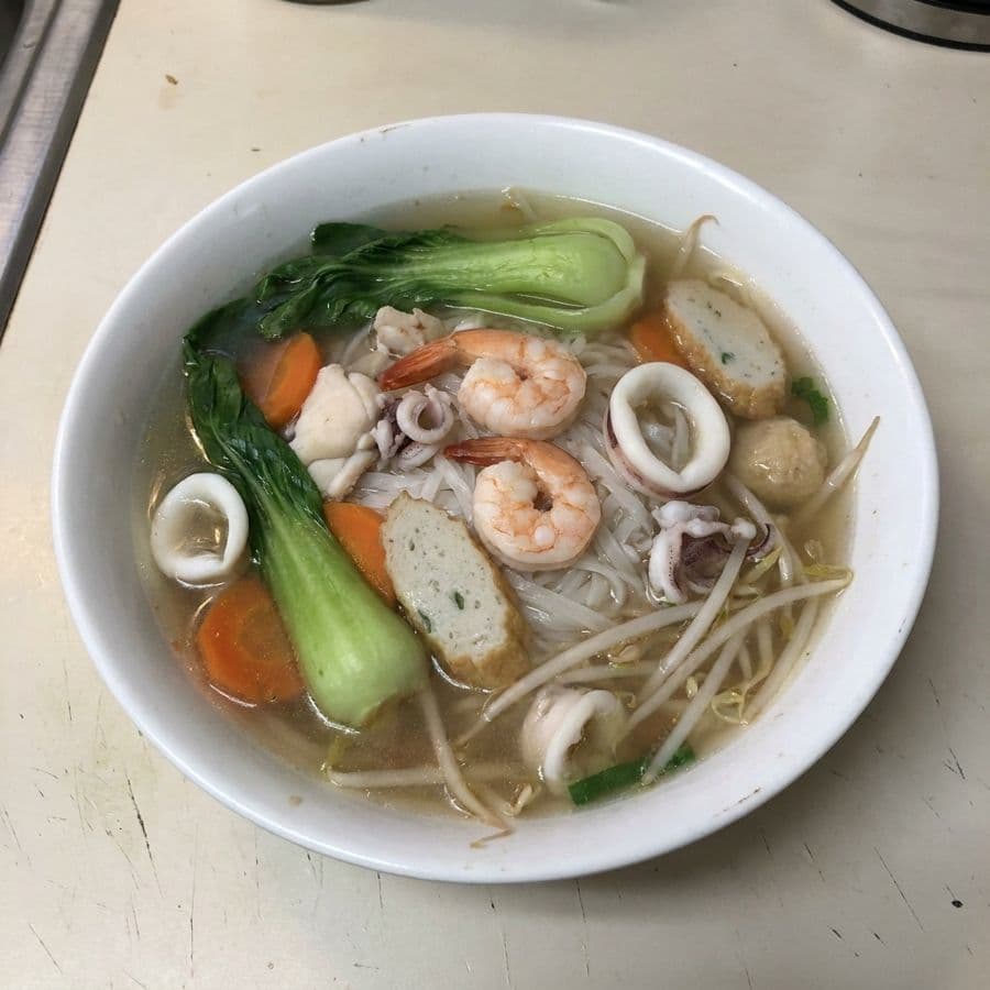 32. Seafood Vegetable Noodle Soup