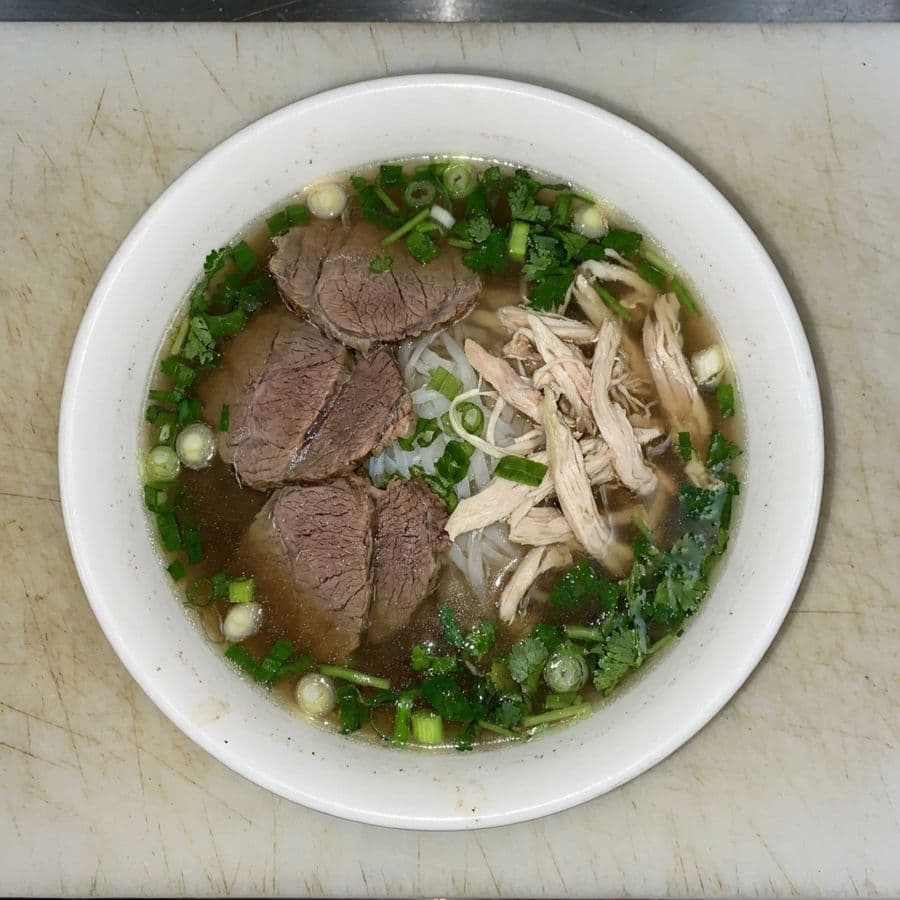 28. Chicken and Well done Beef Noodle Soup