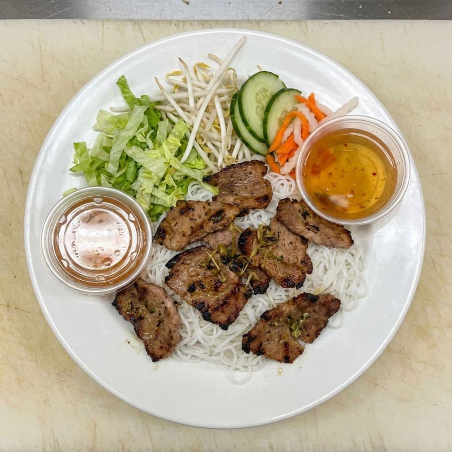 54. Lemon Grass Pork with Rice Vermicelli