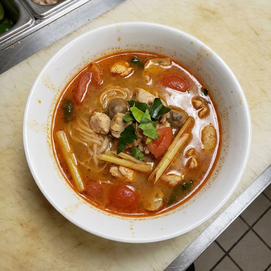 69. Thai Lemon Soup with Noodle ( Tom Yum )