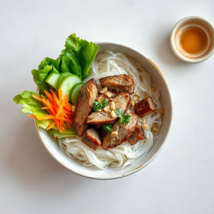 54. Lemon Grass Pork with Rice Vermicelli