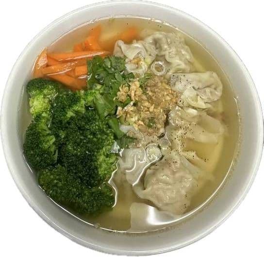 34. Wonton With Vegetable Noodle Soup