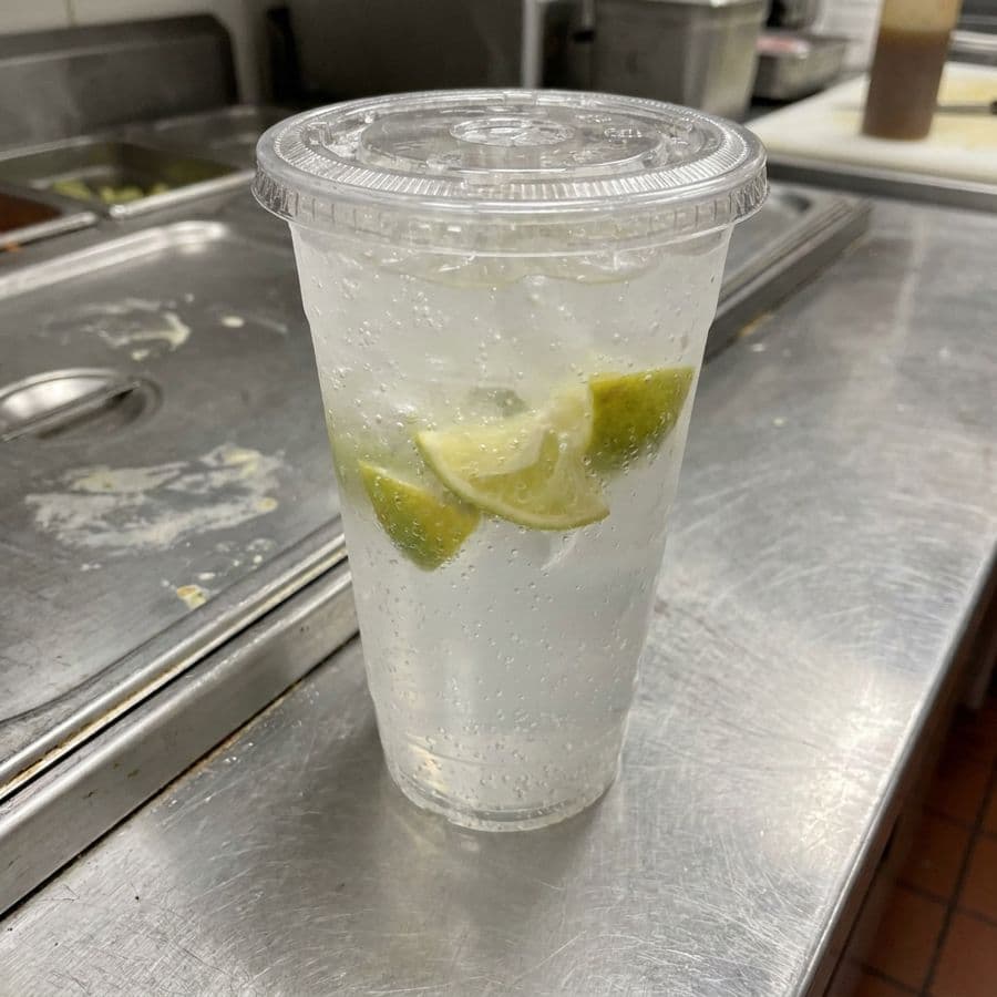 Soda and Salty Lime with Ice